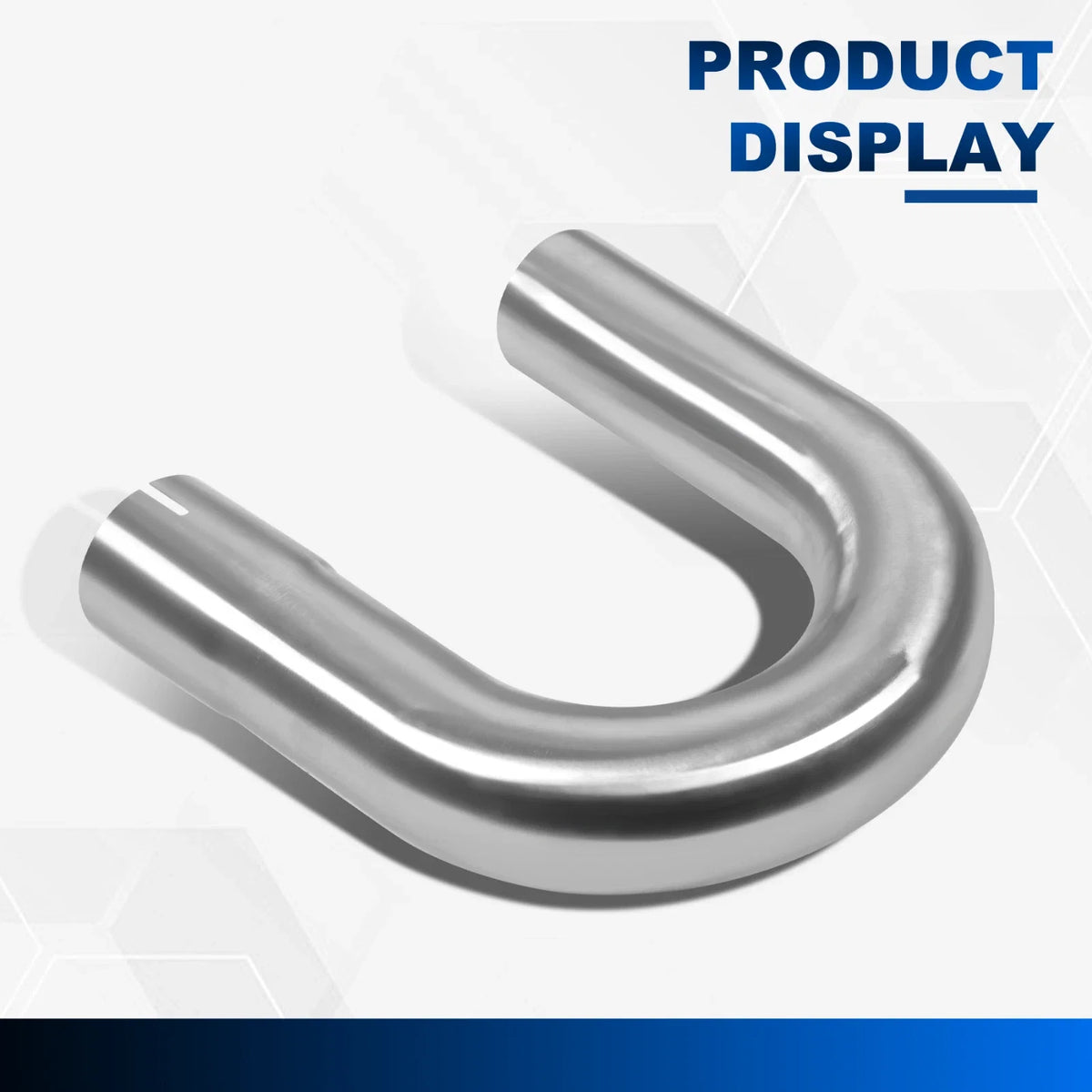 16Pcs 2.5" Universal SS Custom Mandrel Exhaust Pipe U Bend Kit with Clamps