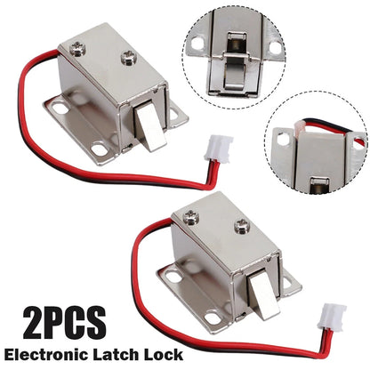 2X Electric Solenoid Lock Tongue Assembly for Door Cabinet Drawer