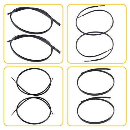 Set of 2 Black Roof Top Trim Molding for Toyota Camry (2007–2011)