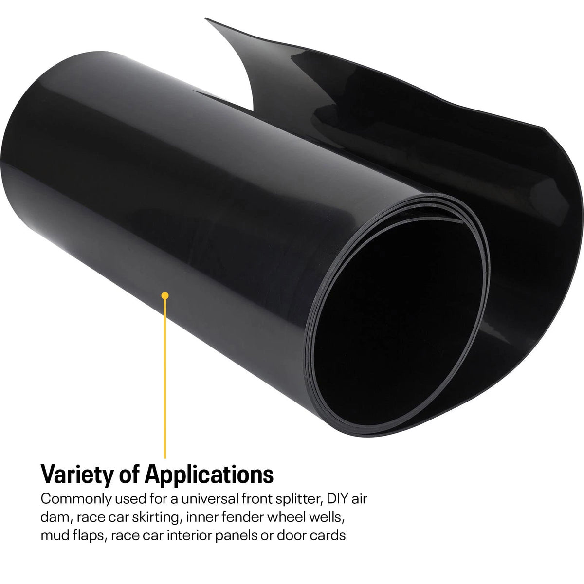 Colored Plastic HDPE Sheet 10 Ft Rolled 1/8 Inch Thick White