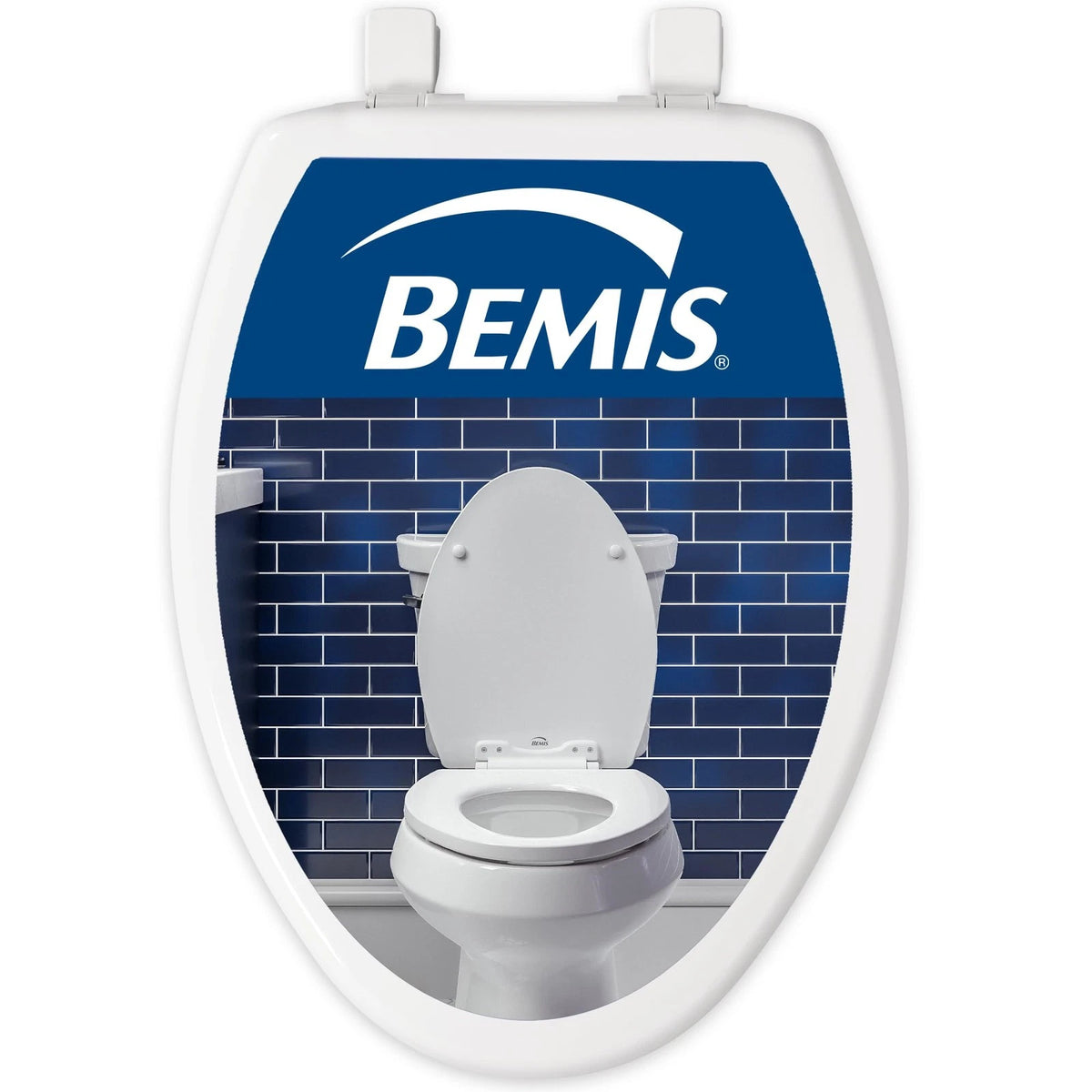 Elongated Toilet Seat for Bemis (Slow Close, Easy Clean Hinges, White)