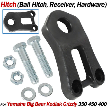Hitch Ball Receiver for Yamaha Big Bear Kodiak 400 Grizzly 350 450 (1998–2023)