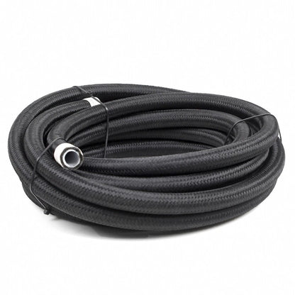 2X AN6 AN8 AN10 Fuel Line Hose Nylon PTFE Pipe 3.3ft Black for Automotive
