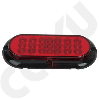 2X 6" Red LED Truck Tail Brake Light for Pickup (21 LED)