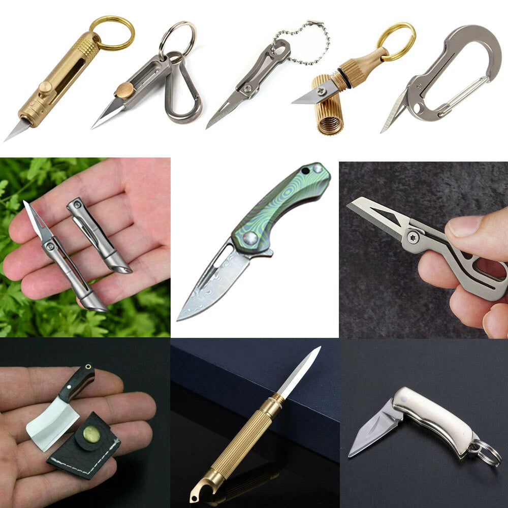 Folding Keychain Knife for Emergency/Survival Use
