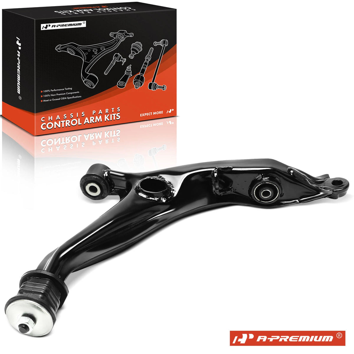 Front Right Lower Control Arm w/ Bushing for Honda Civic (1999–2000) CA59214PR, 51350S04A10, 522352