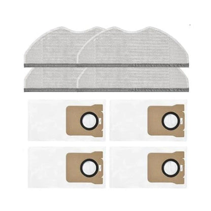 Set of 8 Dust Bags & Mop Cloths for Xiaomi H40 OV51