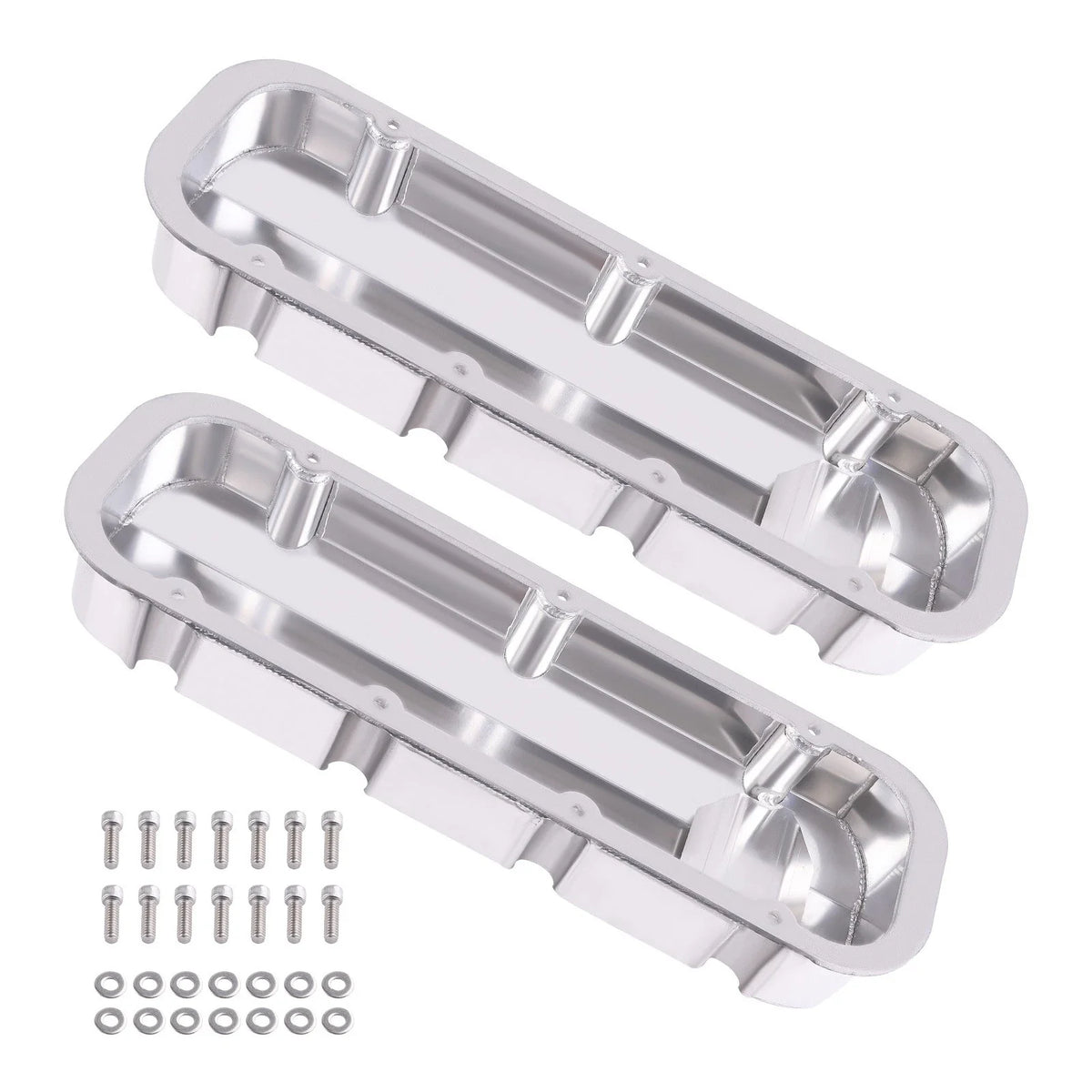 Fabricated Aluminum Tall Valve Covers for Big Block Chevy 454 (1965–1995)