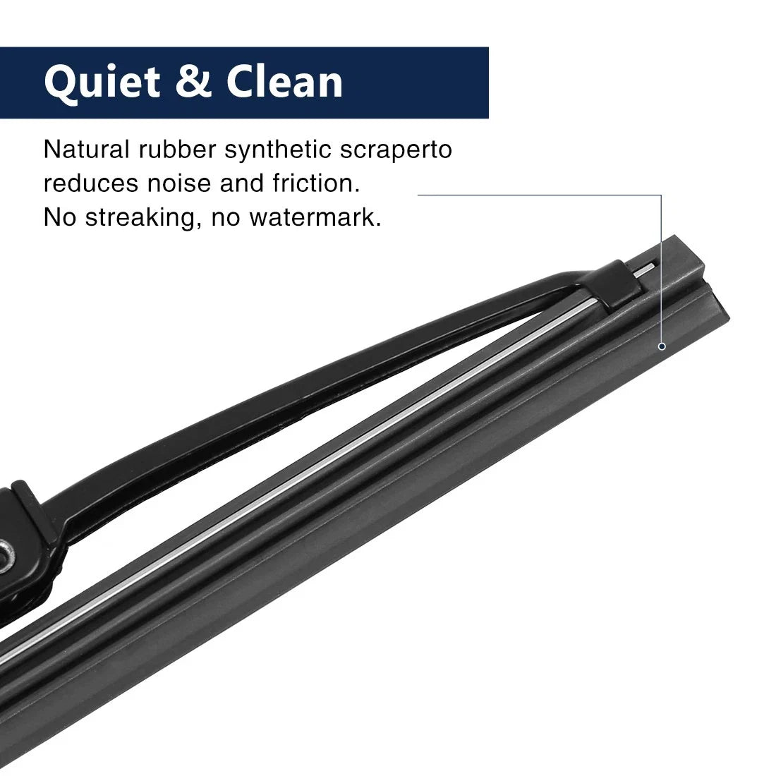 Set of 2 Rear Windshield Wiper Blade Arms 405mm for Dodge Grand Caravan (2008–2010)