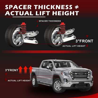 2X 3'' Front Leveling Lift for Nissan Frontier Xterra (2005–2015)