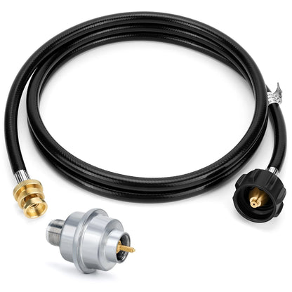 Propane Fuel Filter with 6FT Adapter Hose for 20-40lb Tanks