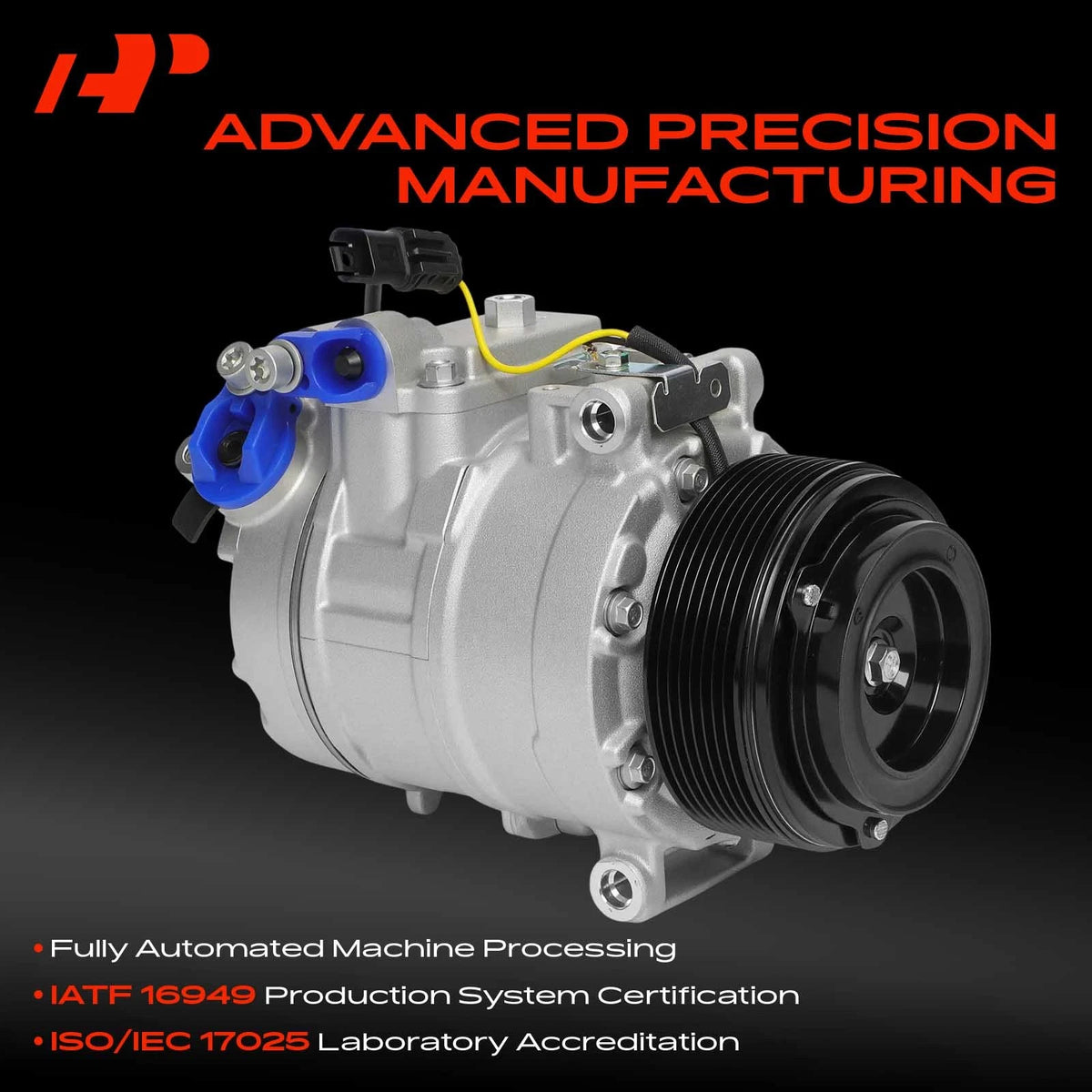 A/C Compressor with Clutch for BMW F10 528i (2011) - 64509196890, 64529165808