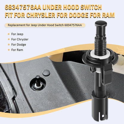 Under Hood Switch for Jeep Dodge Chrysler 200 300 Ram 1500 2500 3500 (2010–2019)