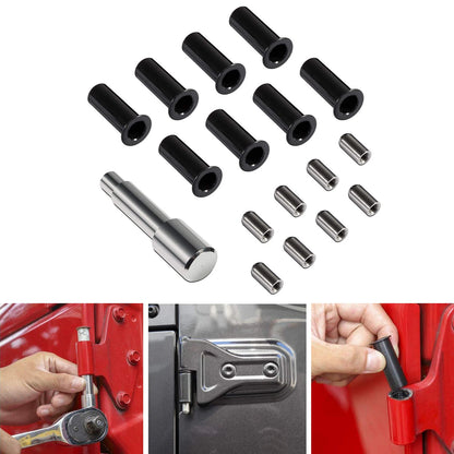 17PC Door Hinge Pin Guide Liner Bushing Tool Kit for Jeep Wrangler JK JL