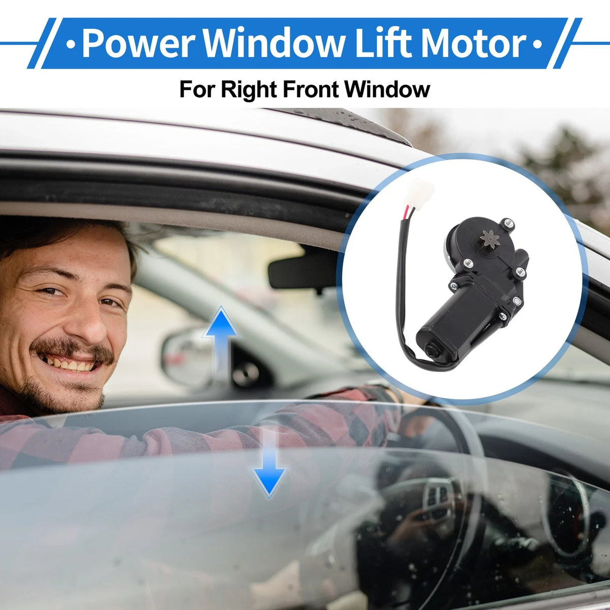 Front Right Power Window Regulator Lift Motor for Toyota Land Cruiser (2008–2021)