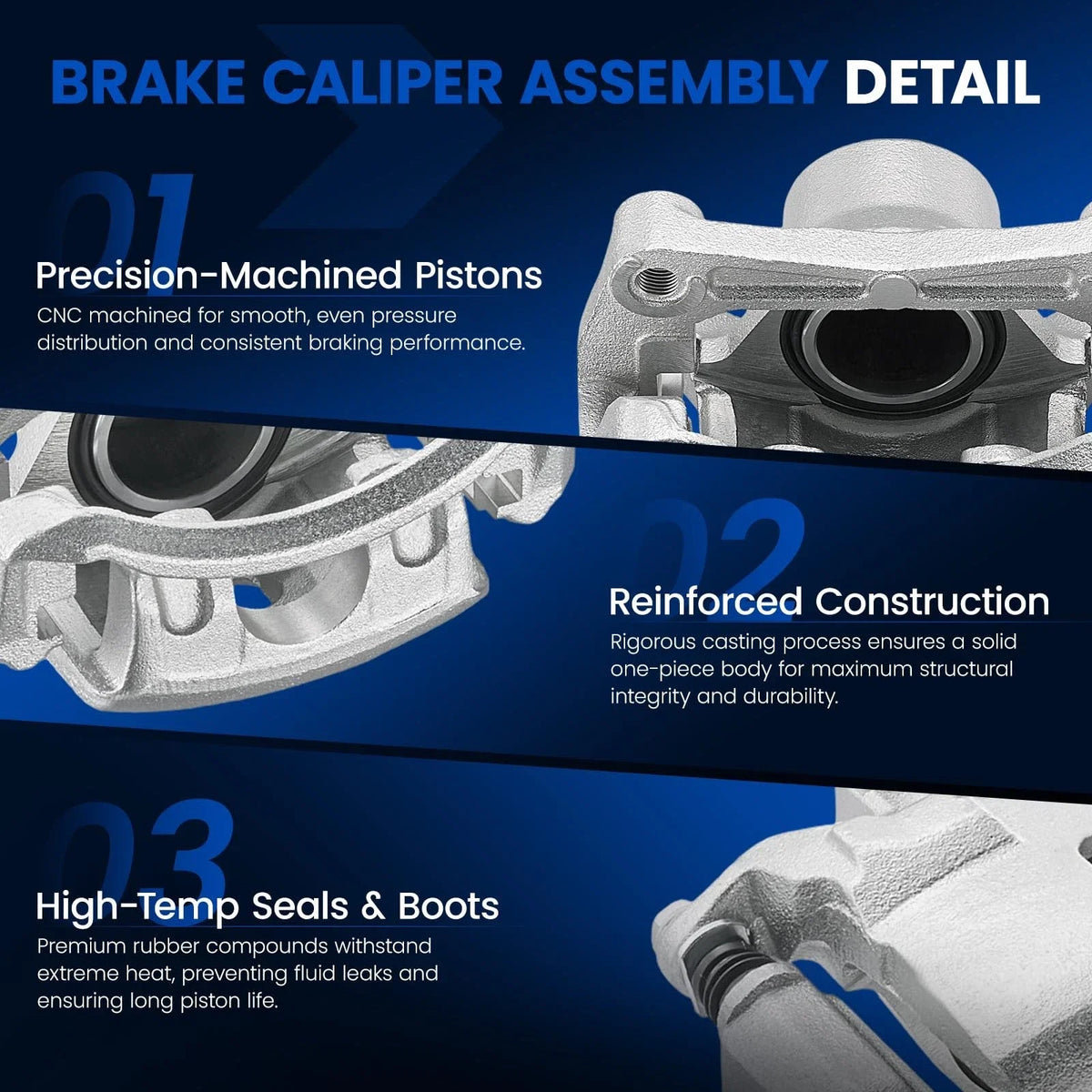 Front Brake Caliper w/ Bracket for Nissan Sentra (2007–2019) 1.8L 2.0L