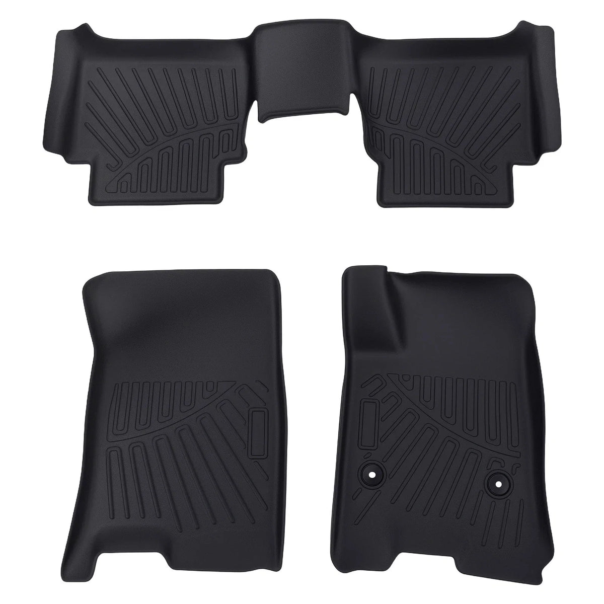 Set of 2 All-Weather Floor Mats Liners for Chevy Colorado (2023–2025)
