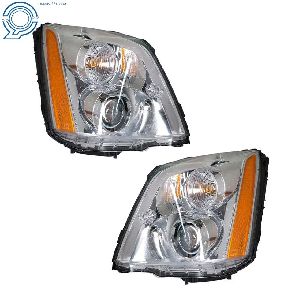 Headlights for Cadillac DTS (2008–2011) HID/Xenon Chrome Housing Right+Left