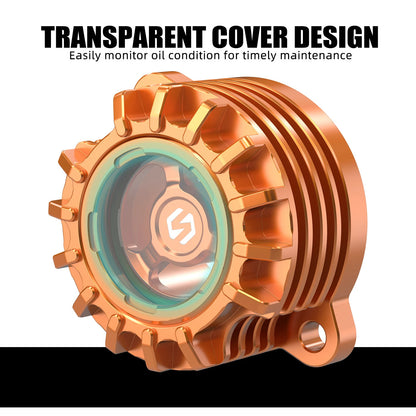 Clear Engine Oil Filter Cover Guard for KTM 690 SMC R (2012–2024) 690 Enduro (2008–2009)