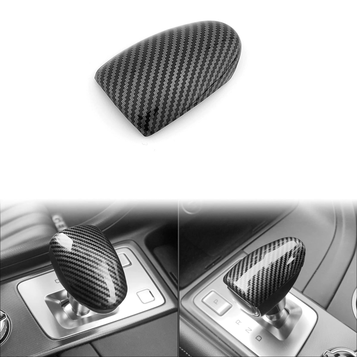 Gear Shift Knob Cover for Genesis G70 G80 (2015–2022) Carbon Fiber