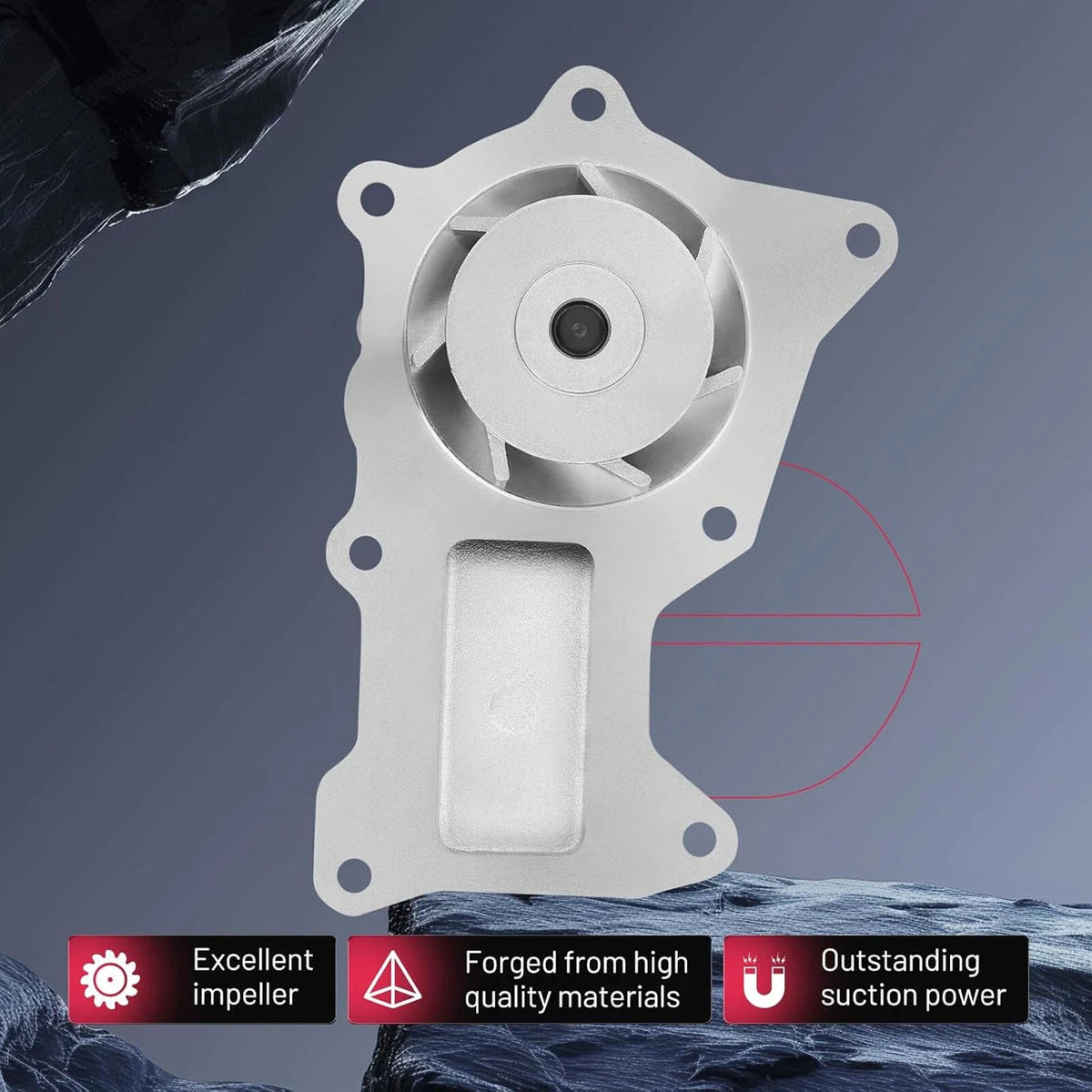 Water Pump for Jeep Wrangler 3.8L V6 (2007–2011)