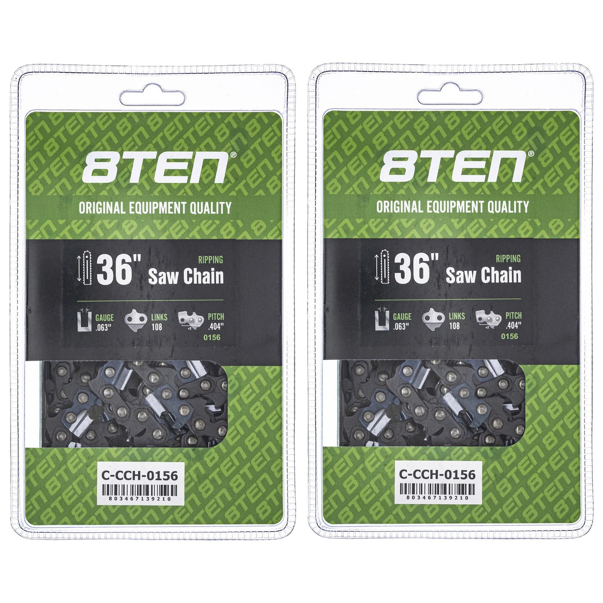 2X Ripping Chainsaw Chain 36 Inch .063 .404 108DL for Stihl 084 088 MS 880