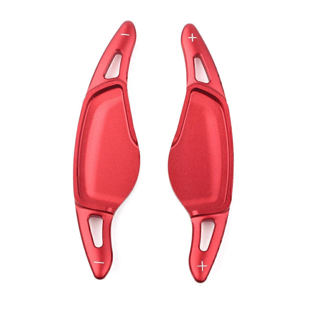 Aluminum Red Steering Wheel Paddle Shifter Extension for BMW 5 7 Series X3 X4 X5 (2010–2023)