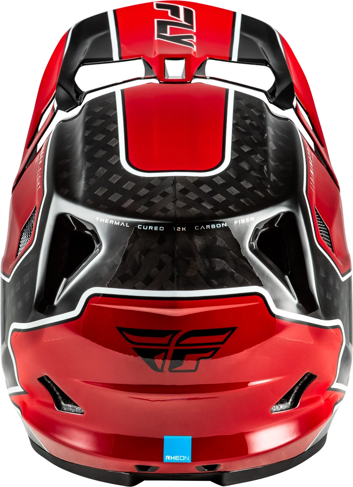 Fly Racing Werx R Flow Carbon Helmet Small Black Red for Bicycle (N/A)