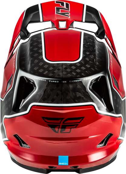 Fly Racing Werx R Flow Carbon Helmet Small Black Red for Bicycle (N/A)