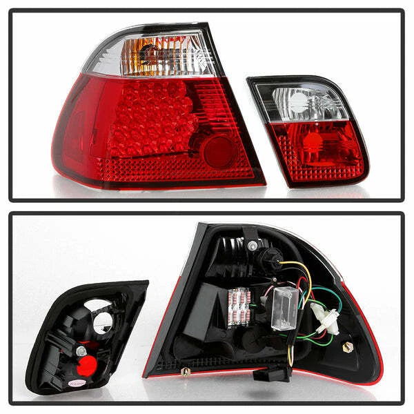 LED Red Tail Lights for BMW E46 3-Series (1999–2001) NTR6192R