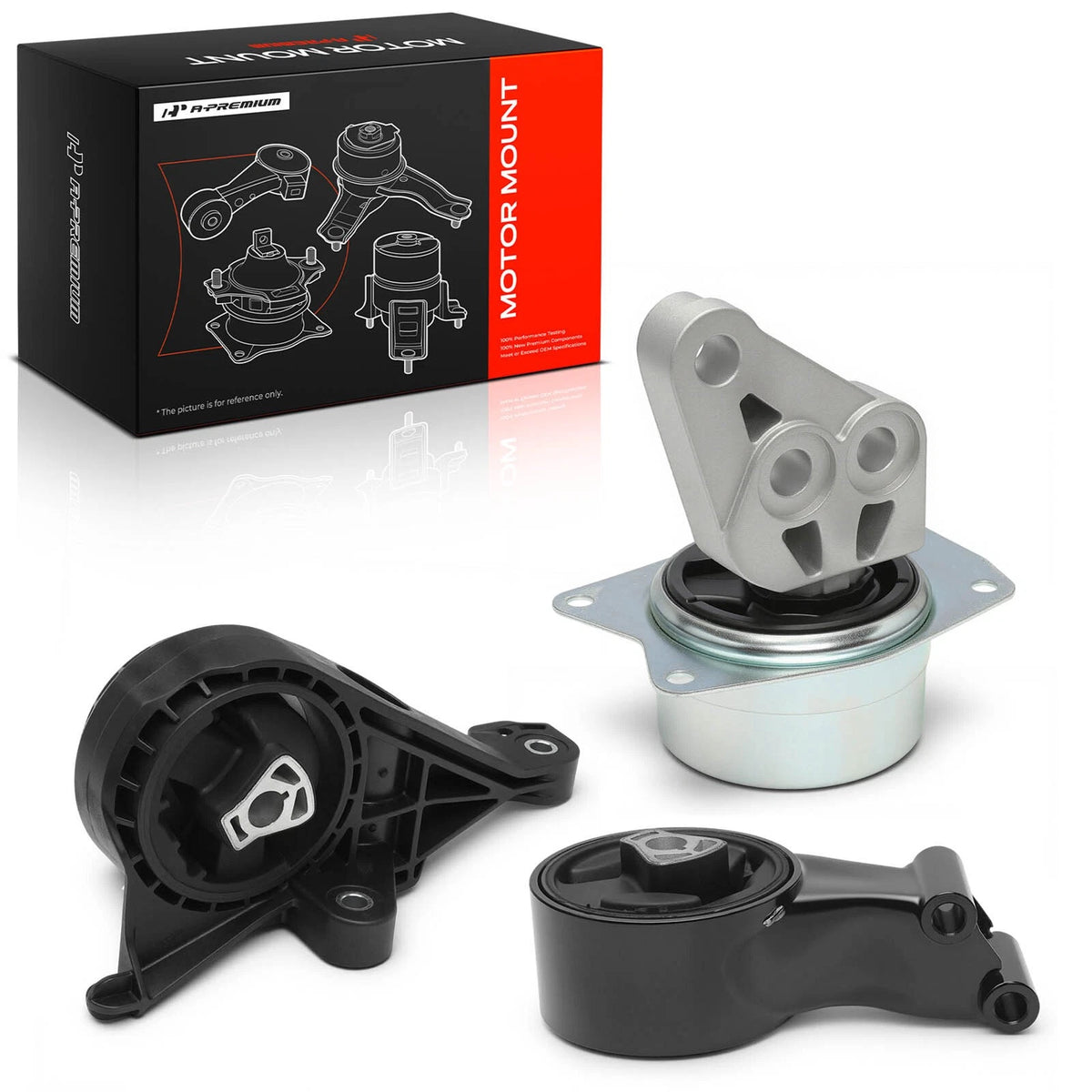 3X Transmission Mount with Bracket for Chevrolet Impala (2014–2020) 13227775, 13228303, 13346302, 22801992, 22849847