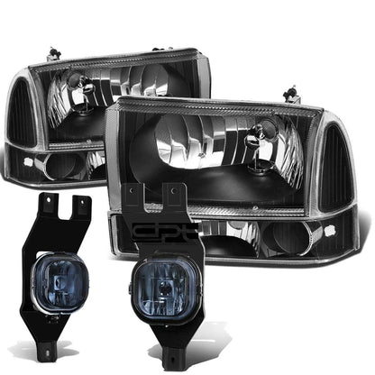 Headlight and Turn Signal Lamp Set + Smoked Fog Light for Super Duty (1999–2004)