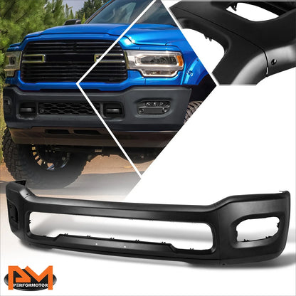 Steel Front Bumper Face Bar for Ram 2500 3500 (2019–2024) w/ Fog Light Holes