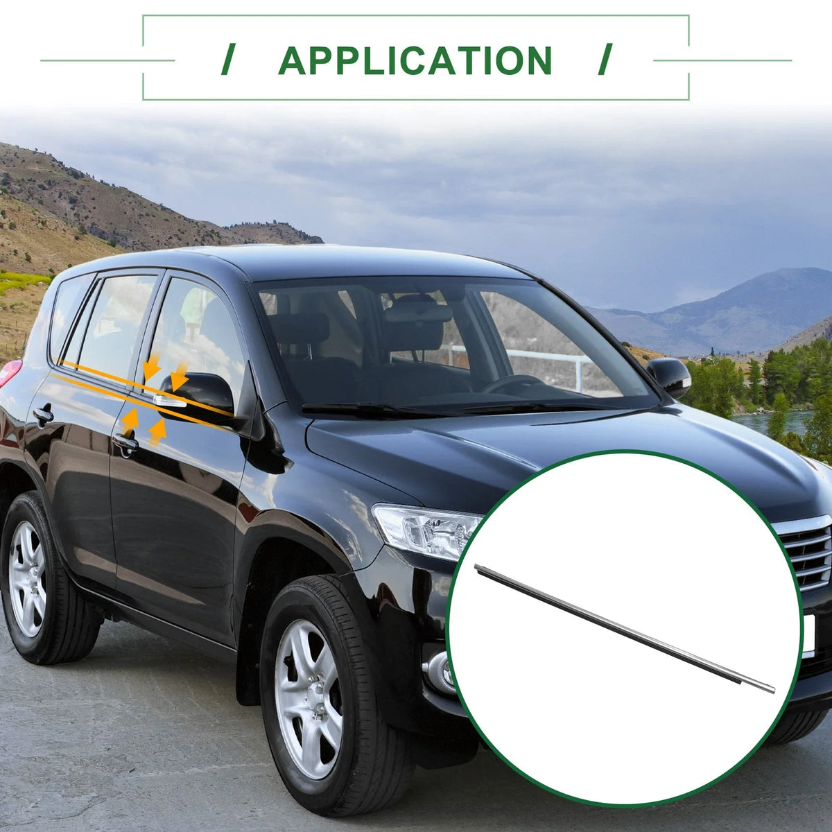 1pc Front Right Weatherstrip Window Seal No.757100R040 for Toyota Rav4 (2013–2018)