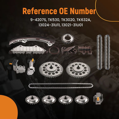 Engine Timing Chain Kit w/ Tensioner for Nissan Maxima 3.0L (1995–2001)