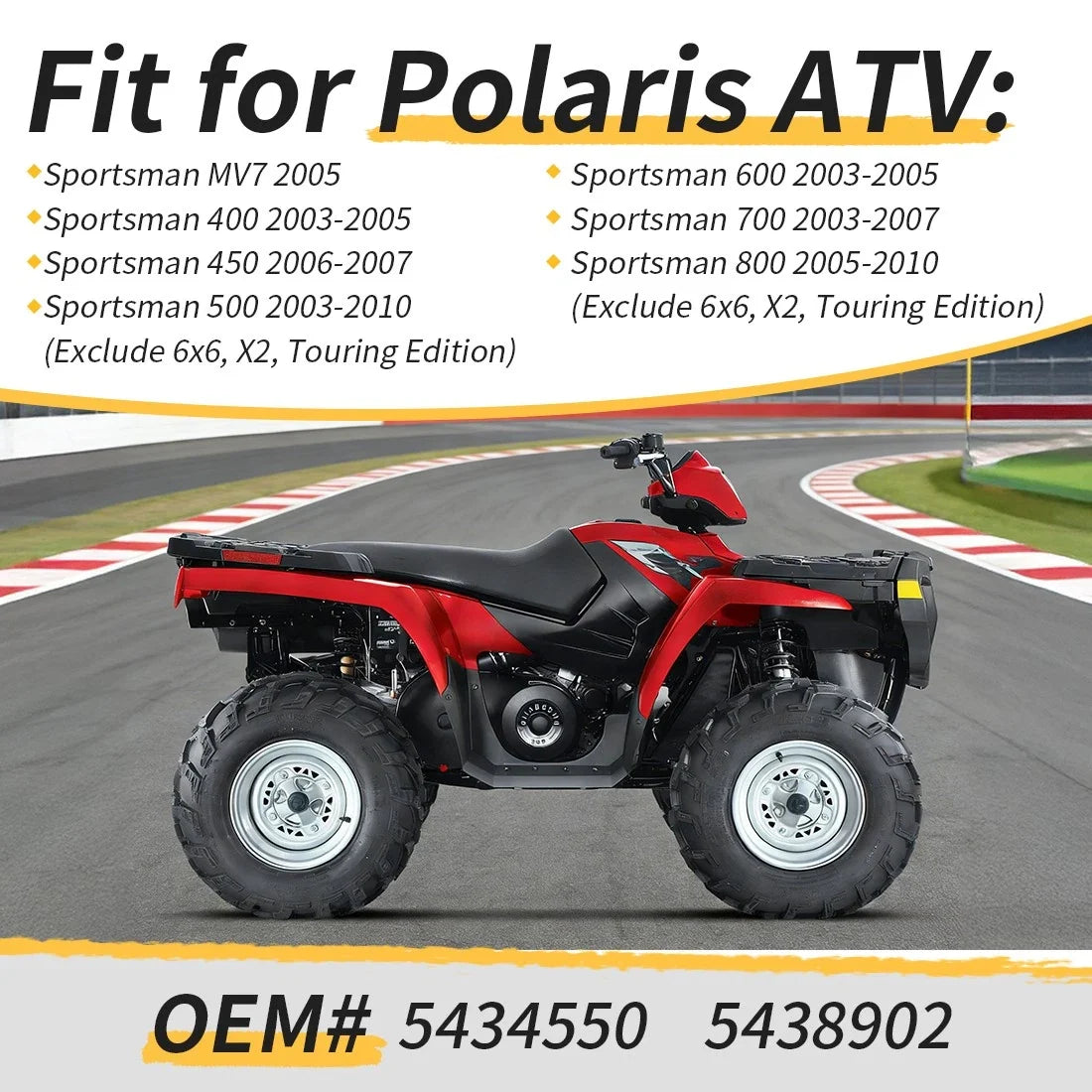 Rear Lower A-Arm Kit with Bolt for Polaris Sportsman MV7 400 500 700 800 (2002–2019)