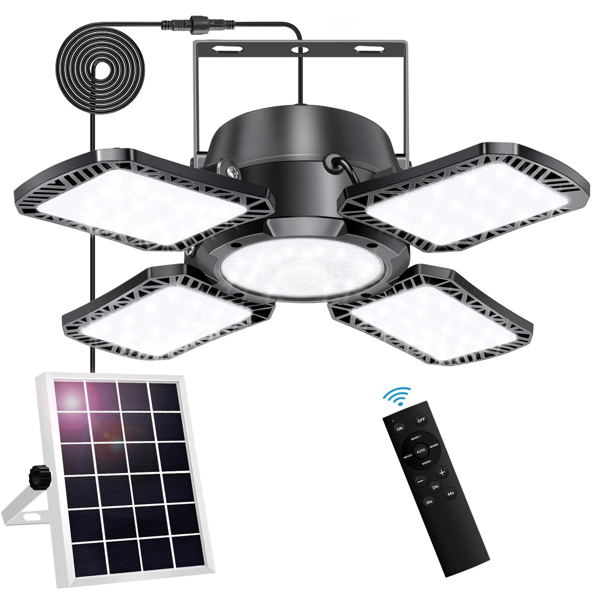 176LED Solar Shed Light for Outdoor Indoor Use