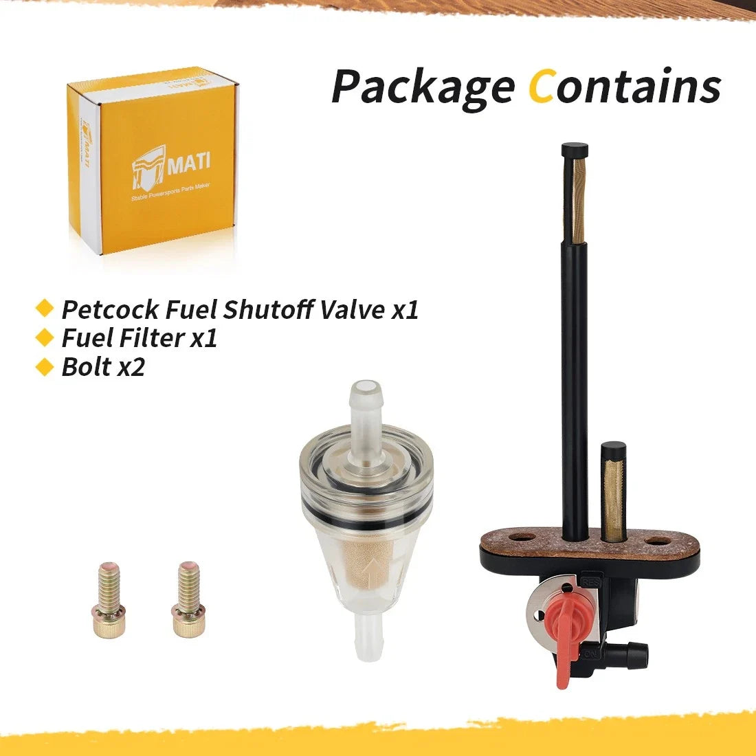 Petcock Fuel Shutoff Valve for Polaris Big Boss Trail Boss Blazer (1990–1998)