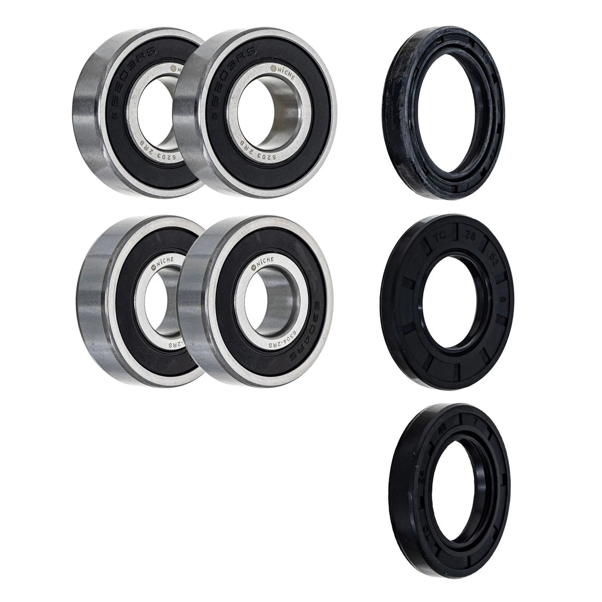 Wheel Bearing Seal Kit for Kawasaki ZG1000 Concours (1986–2006) MK1008563 6203-2RS 6304-2RS