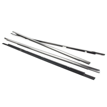 Set of 4 Weatherstrip Window Moulding Trim Seal for Honda Accord (2008–2012) Chrome