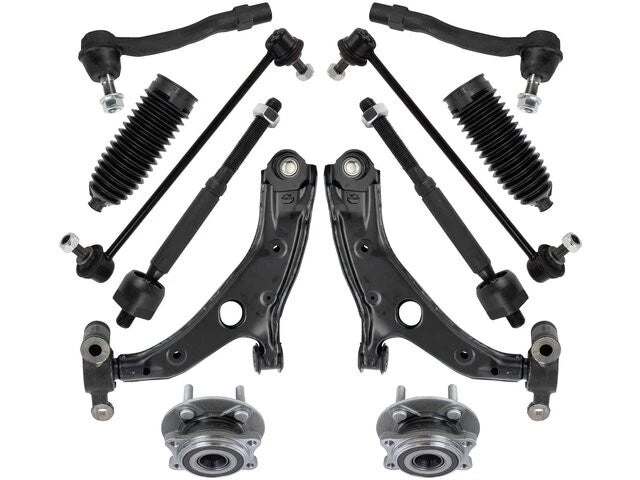 Set of 4 Wheel Hub Control Arm Ball Joint Tie Rod End Kit for Mazda 3 (2014–2018) 54941HPMC