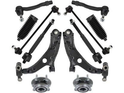 Set of 4 Wheel Hub Control Arm Ball Joint Tie Rod End Kit for Mazda 3 (2014–2018) 54941HPMC