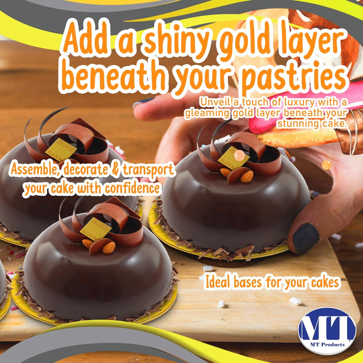 Pack of 500 Round Cardboard Cake Boards for Pastry Dessert