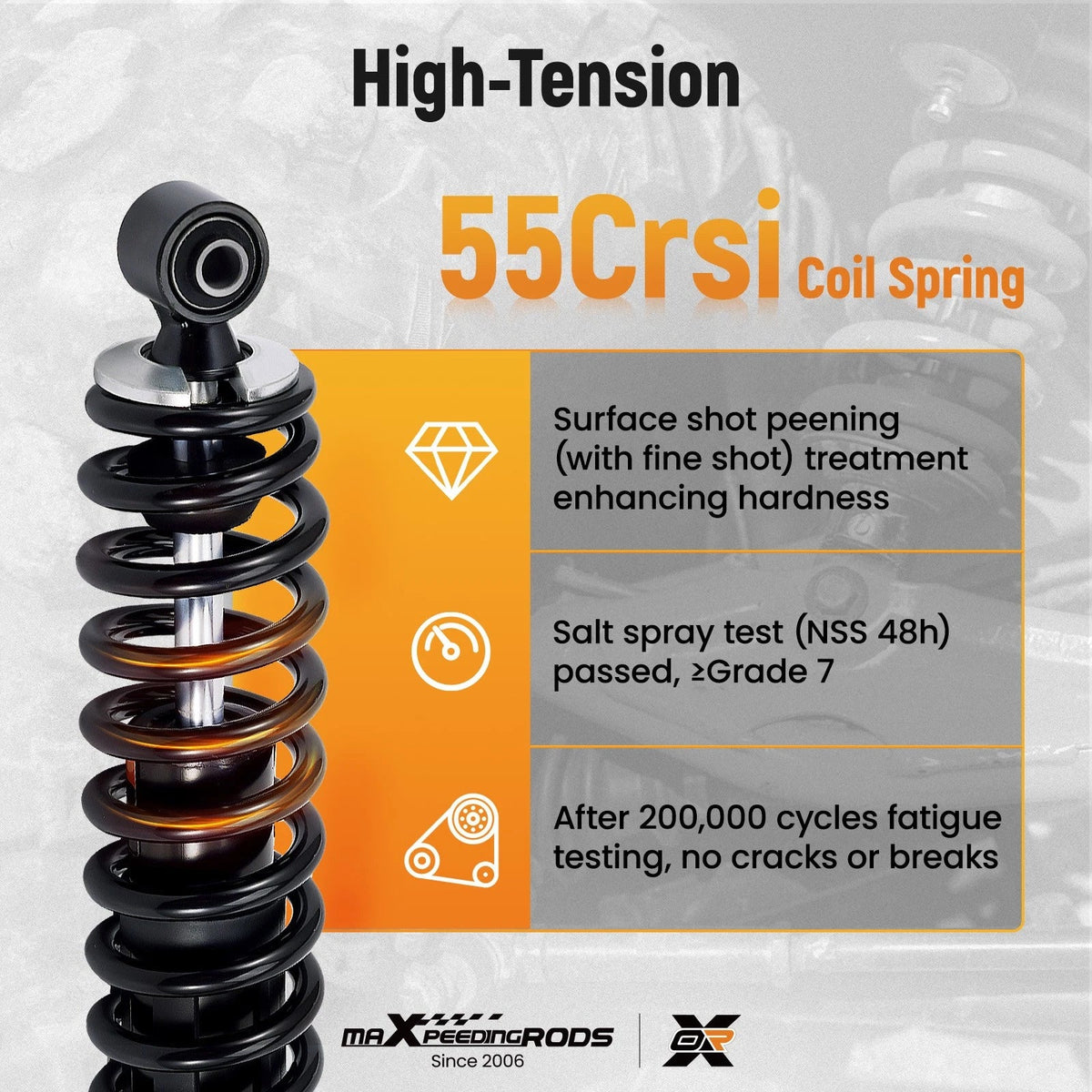 Rear Shock Strut Absorber Kit for Honda FourTrax 300 2x4 (1993–2000) TRX300