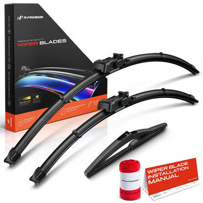 Set of 3 Windshield Wiper Blades for Nissan Pathfinder (26'' & 19'' & 10'')