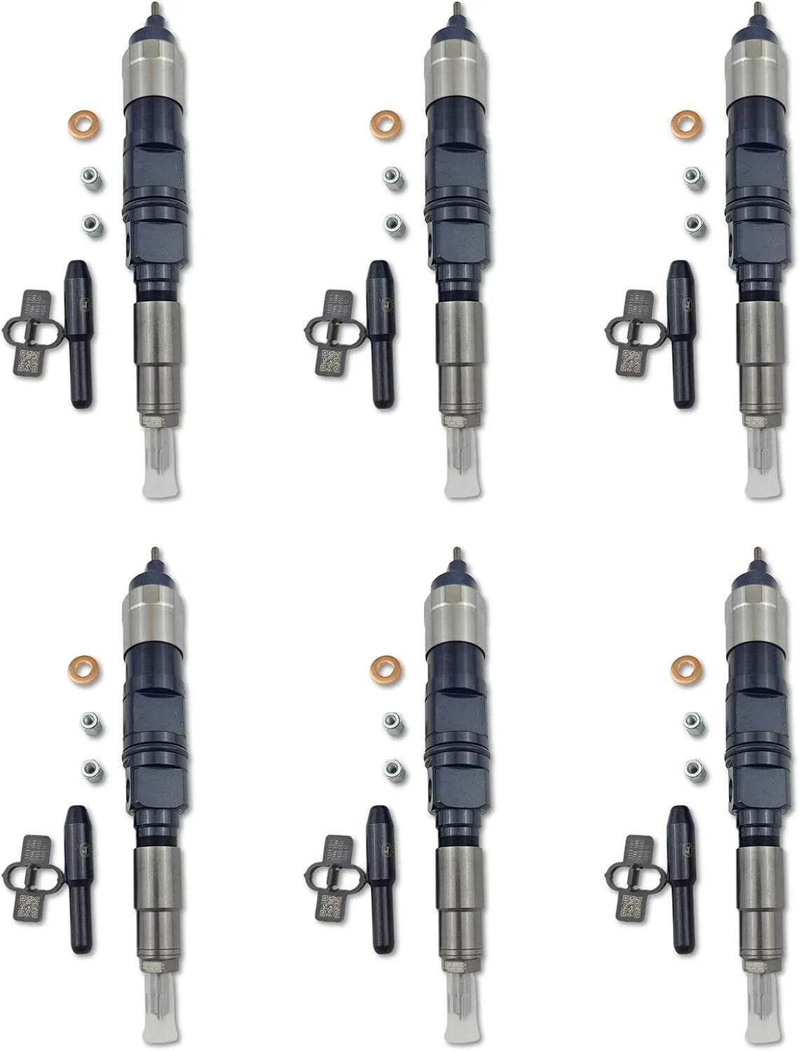 6X Fuel Injector RE516540 for John Deere 643K 843K 670C 670D (6068 4045)