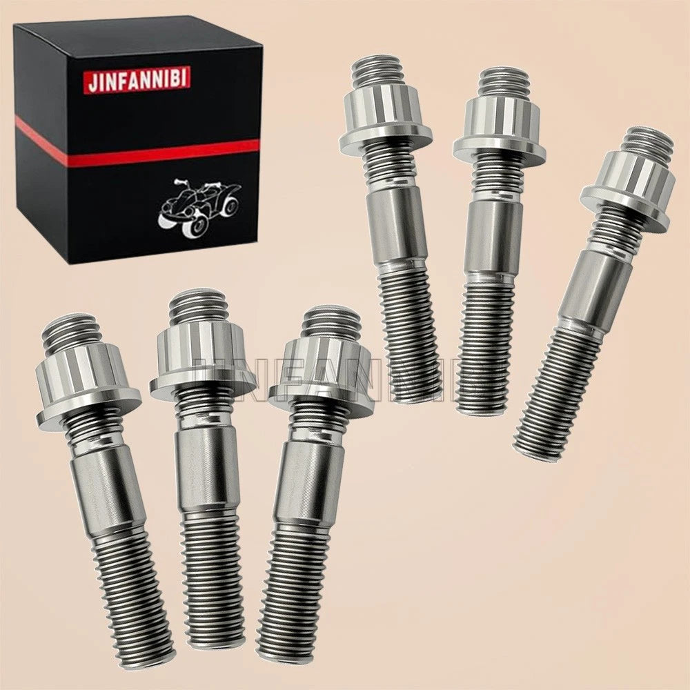 Titanium Sprocket Hub Studs Kit for Yamaha Warrior 350 Banshee 350 Blaster 200 (90116-08507-00, 90170-08258-00)