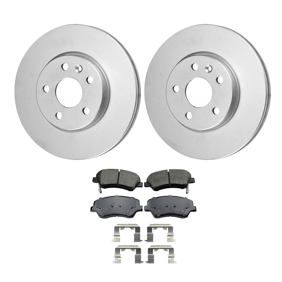 Front Rotors & Disc Brake Pad Kit for Hyundai Santa Fe (2013–2018)