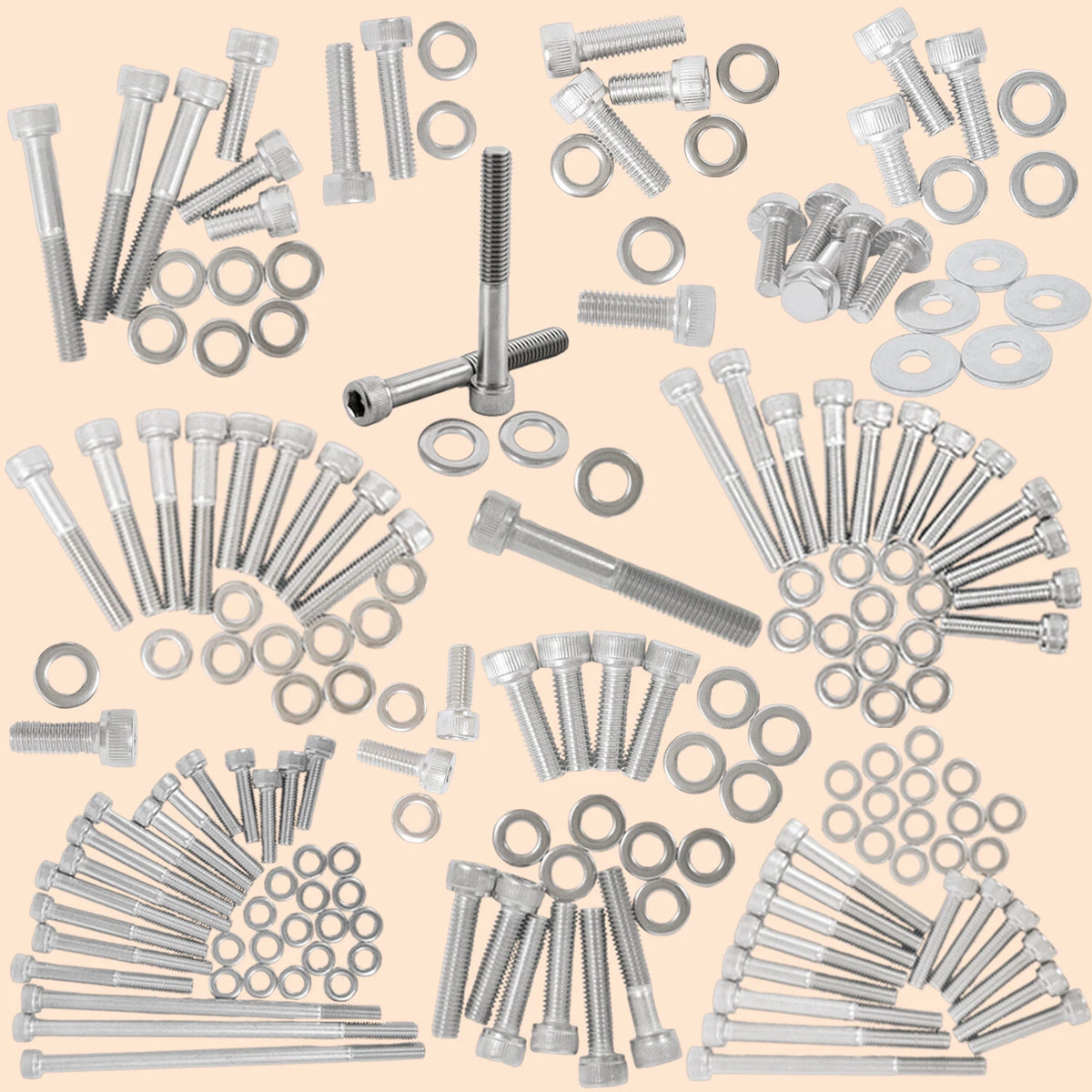 176PCS Engine Bolt Screw Kit for Yamaha Raptor 660R YFM660R (2001–2005)