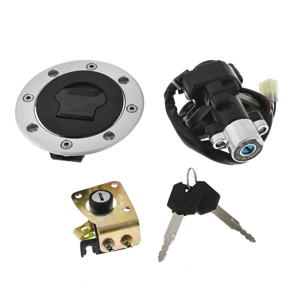 Ignition Switch Gas Cap Cover Seat Lock Key Set for Suzuki GSXR600 (1997–2000)